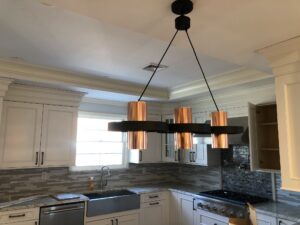 light fixture in kitchen
